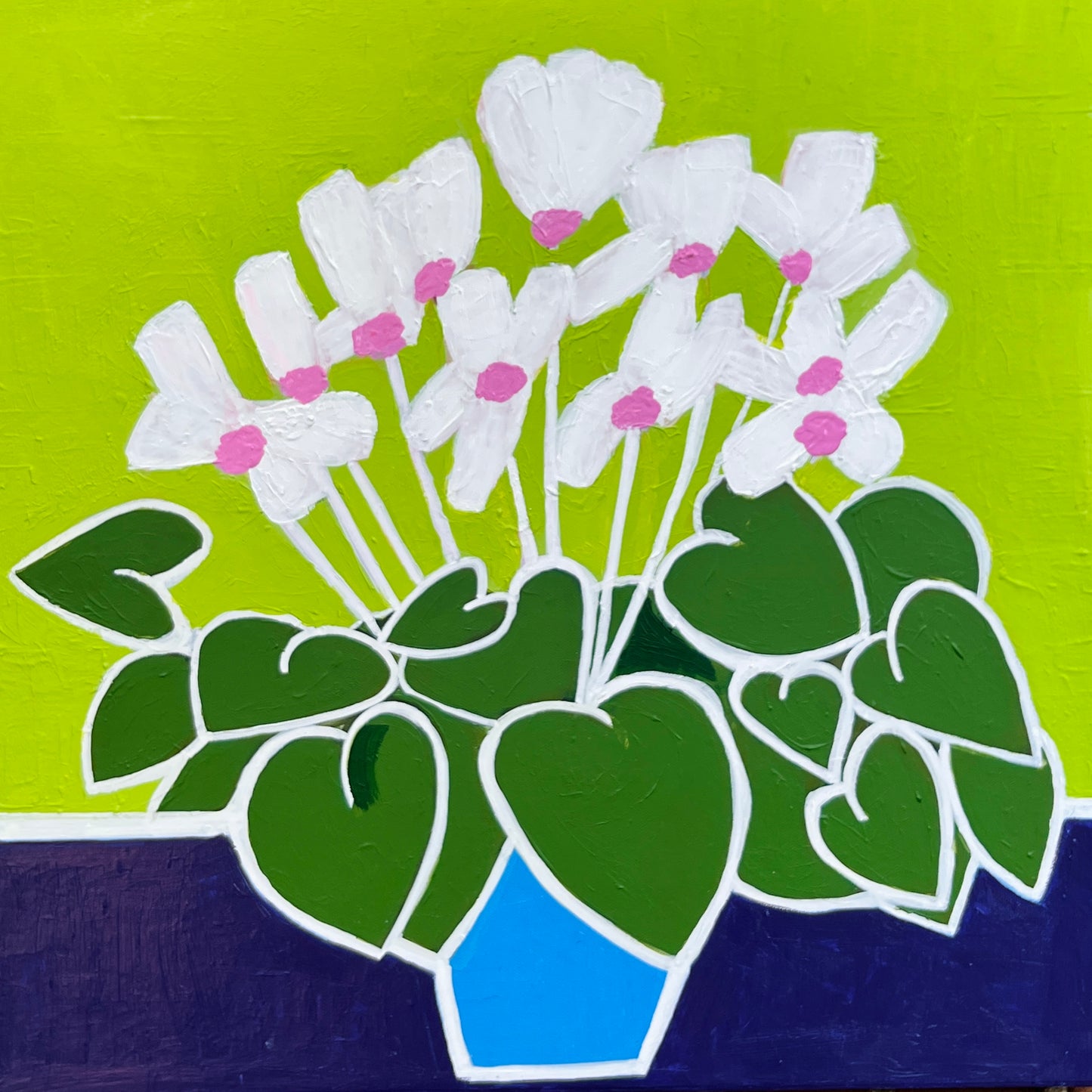 Cyclamen (Cyclamen Original Painting)