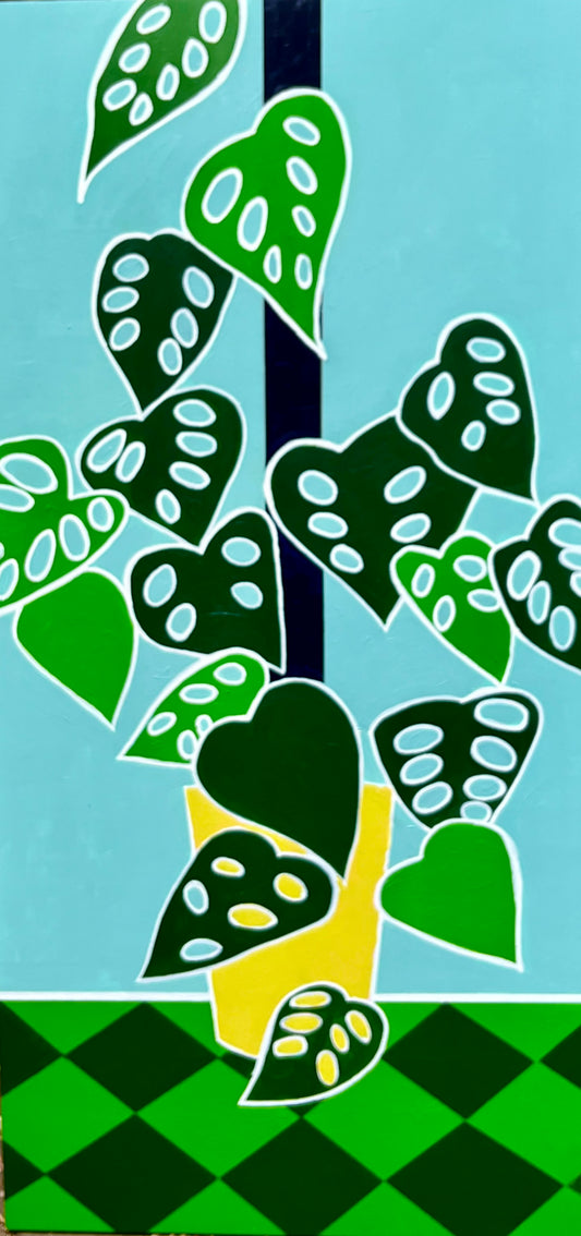 Monstera (Climbing Monstera Original Painting)